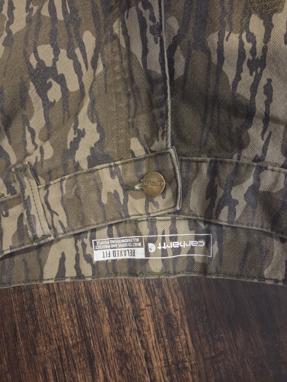 Carhartt Relaxed Fit Mossy Oak Bottomland Camo Carpenter Pants Mens Size 34x34 - Picture 4 of 7